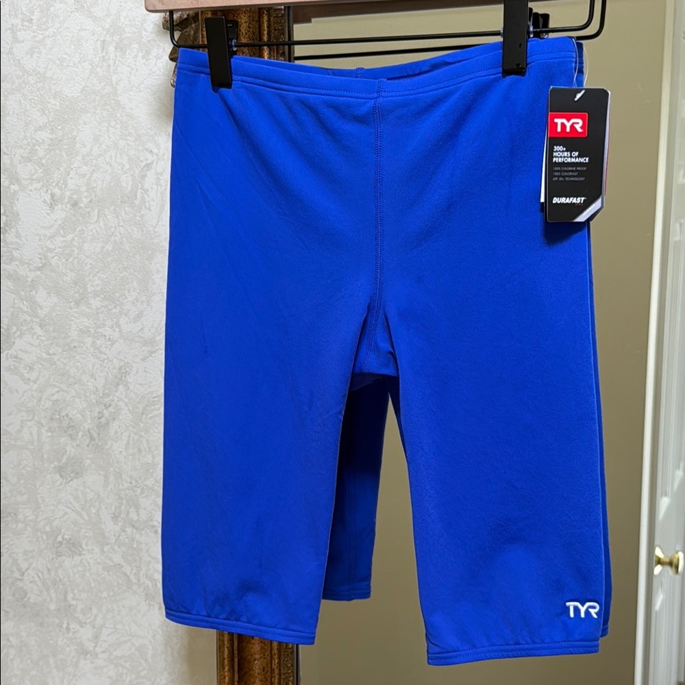 TYR Blue Durafast Jammer.  Size 30. Young youth.